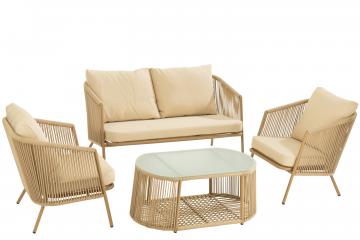 Salon de Jardin Alu / Cordes (2 couleurs) (Outdoor)