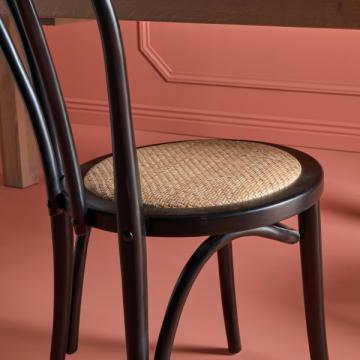 Chaise Troquet Hêtre Massif Noir