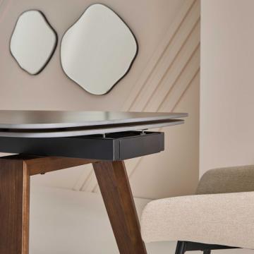Table Céramique Noire Vecchio Extensible