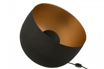 Lampe de Sol Noir Mat-Doré GM
