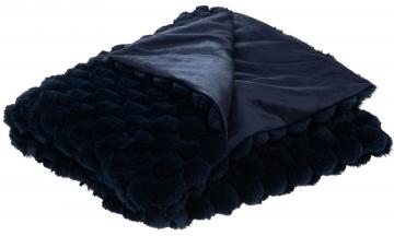 Plaid Diana Bleu Marine 130x170