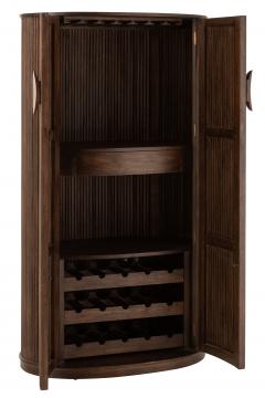 Armoire Bar Reyi Brun Foncé