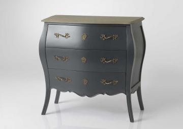 Commode 3 Tiroirs Murano Celeste