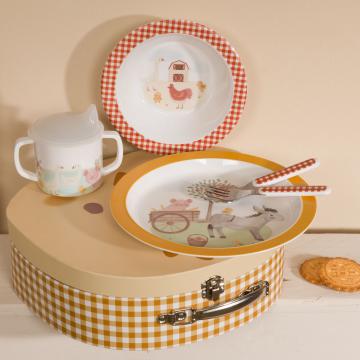 Coffret Valisette Déjeuner 5 Pièces Justin Enfant