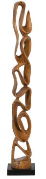 Sculpture Totem Java Teck H150cm