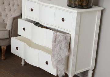 Commode 3 Tiroirs Agathe Blanc