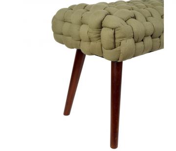 Banc Elément Tressage Kaki/Brun