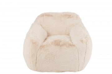 Fauteuil Cutie Fourrure Crème