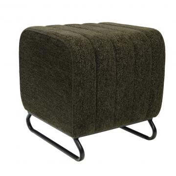 Tabouret Eli Velours Kaki