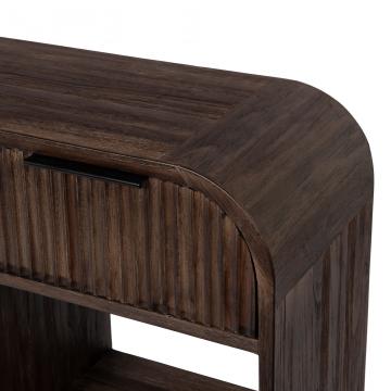 Console 2 Tiroirs Aronia Bois Foncé