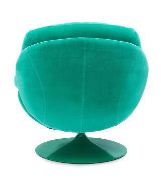 Fauteuil Memento Velours Uni Vert