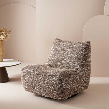 Fauteuil Pivotant Luke Tramé Taupe