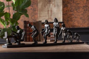 Evolution de l'Homme Bronze 68cm