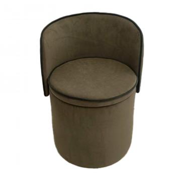 Fauteuil Tabouret Coffre Eclipse Kaki Dossier Amovible