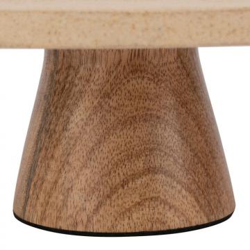 Plateau sur Pied Bois Marbre Naturel