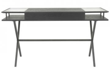 Bureau Contemporain Chêne Finition Noire