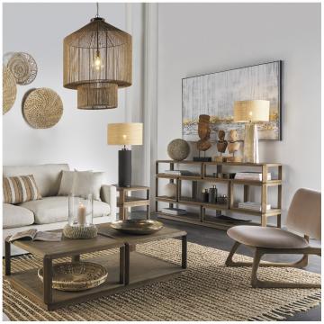 Suspension Akemi Jute Naturelle Blanc d'Ivoire
