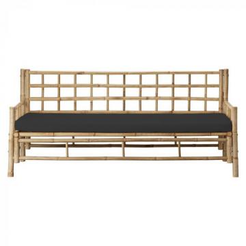 Sofa Bambou Naturel Mandisa Noir (Outdoor)