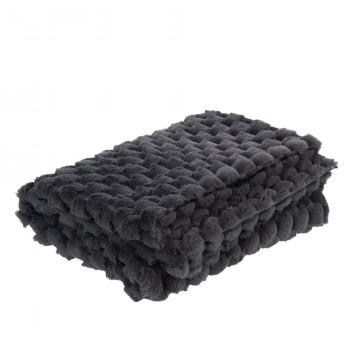 Plaid Diana Gris Foncé 130x170