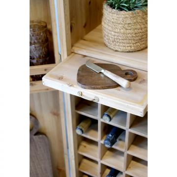Armoire de Bar 2 Portes Bois Naturel
