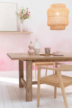 Table à Manger Rectangulaire Manguier Naturel 240cm