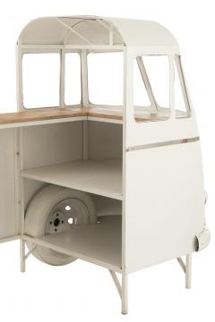 Meuble Bar Van Vintage Métal Blanc