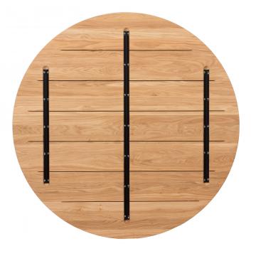 Table à Manger Ronde Jar Chêne Métal