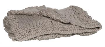 Plaid Tricot Gris Laine 120*150