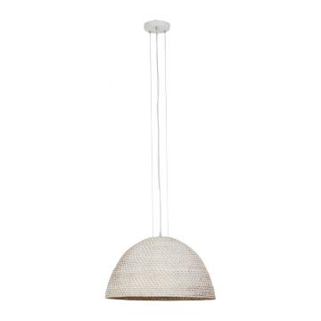 Suspension Liane Rotin Blanchi