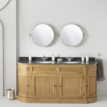 Meuble Lavabo Double Pierre Bleue Haussmann