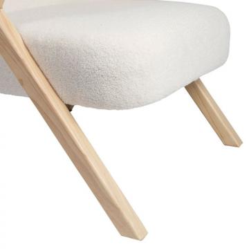 Fauteuil Element Blanc/Naturel