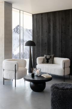 Canapé Fourrure Blanc 2 Places -NEW-