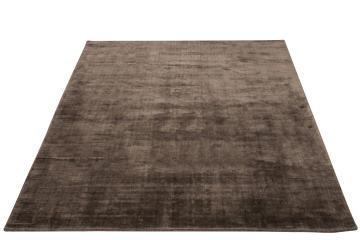 Tapis Rectangulaire Viscose/Coton Taupe 300x200