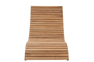Chaise Longue Teck Naturel