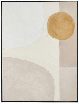 Tableau Soleil Levant Blanc d'Ivoire 90*120