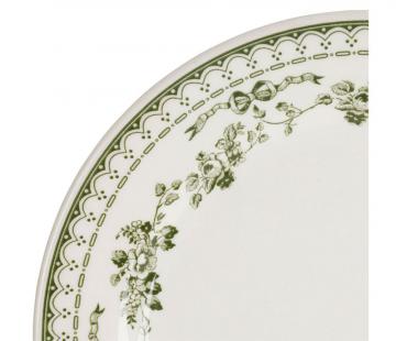 6 Assiettes Dessert Faustine Vert Anglais Comptoir de Famille