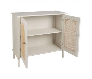 Cabinet 2 Portes Nolita Blanc Naturel Jardin d'Ulysse