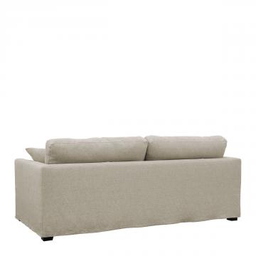 Canapé Angie 100% Lin Beige Blanc d'Ivoire