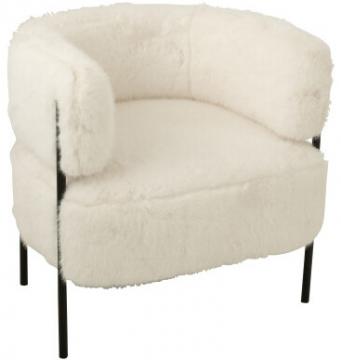 Fauteuil Fourrure Blanc -NEW-