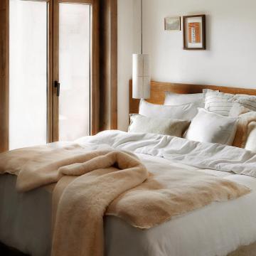 Housse de Couette Mykonos Blanc Double Gaz de Coton (3 tailles)