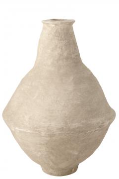 Vase Extra Large Papier Maché Blanc H90cm