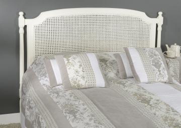 Tête de Lit Cannage Blanc Helena 160cm Amadeus