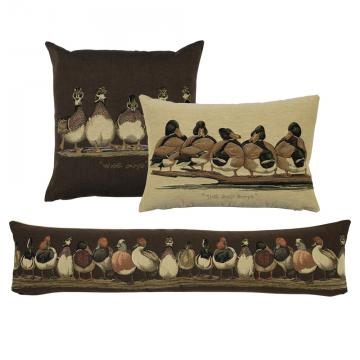 2 Coussins Gobelin Canards Bad Boys 30x45