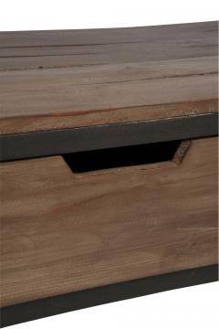 Etagère Indus 3 Niveaux 2 Tiroirs Bois Métal