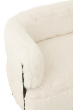 Canapé Fourrure Blanc 2 Places -NEW-
