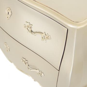 Commode Double 4 Tiroirs Murano Silver