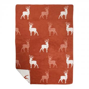 Plaid Cerf Rouille 150*200