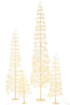 Sapin de Noël Blanc Led Blanc Chaud H240cm