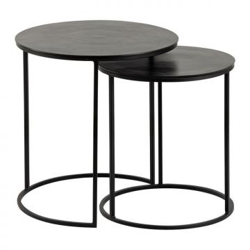Tables Gigognes Félia Métal Noir