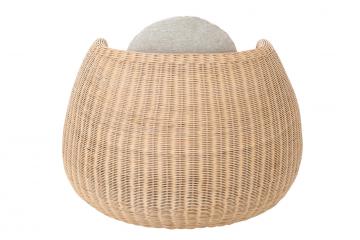 Fauteuil Tournant Rotin Naturel